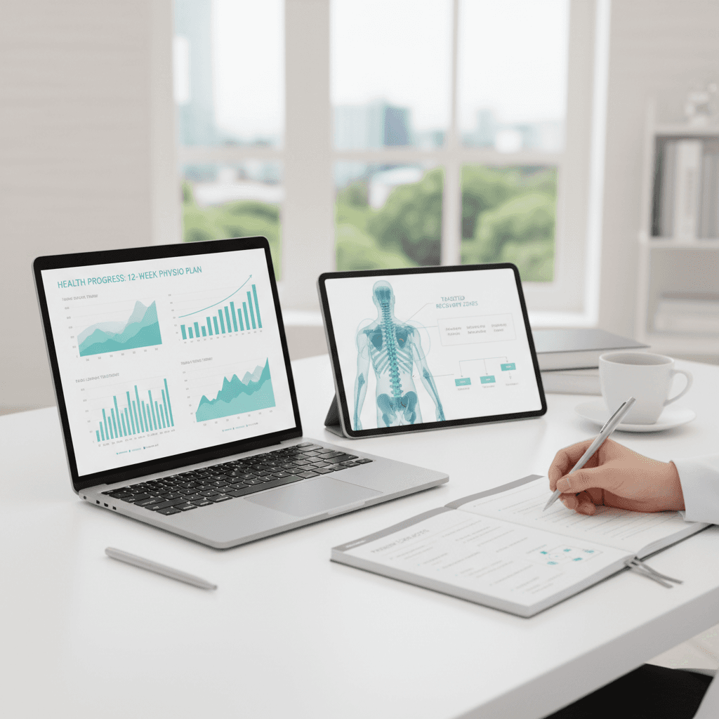 Evidence-led plans — charts, anatomy, and clear progress tracking